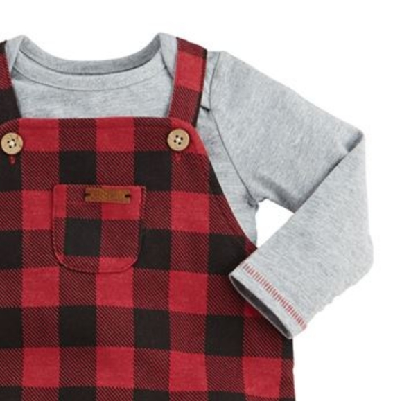 NWT Mud Pie Buffalo Plaid 2 Piece Set - Picture 4 of 5